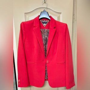 Beautiful Red Tommy Hilfiger Slim Fit Size 12 Jacket